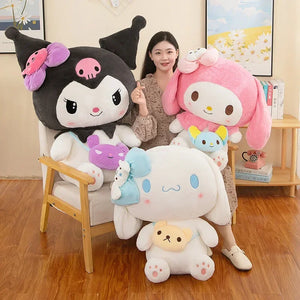 80\100cm Sanrio Kuromi My Melody Cinnamoroll Plush Dolls