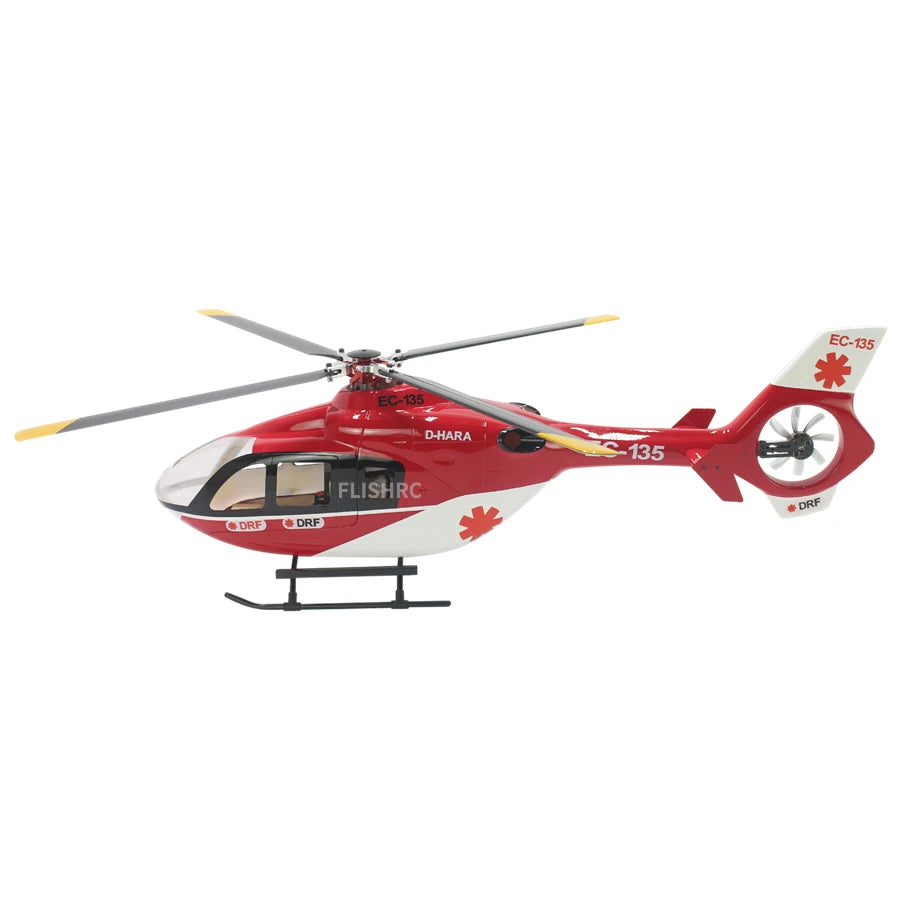 FL450 V5 FLISHRC EC135 450 Size Scale Helicopter 6CH GPS with Flight Control RTF FLISHRC RC Helicopter Hobby,Outdoor Fun