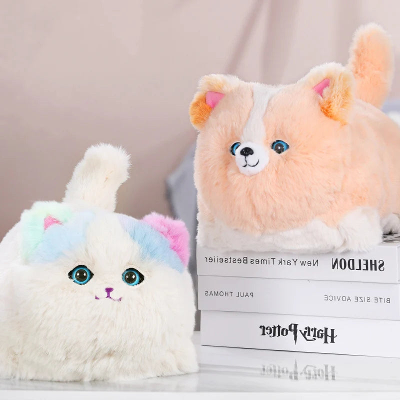 Cartoon Cute Plush Electric Cuddle Cat Toy Creative Simulation Cat Learn To Talk Wag Your Tail Blink Your Eyes Plush Doll Toys